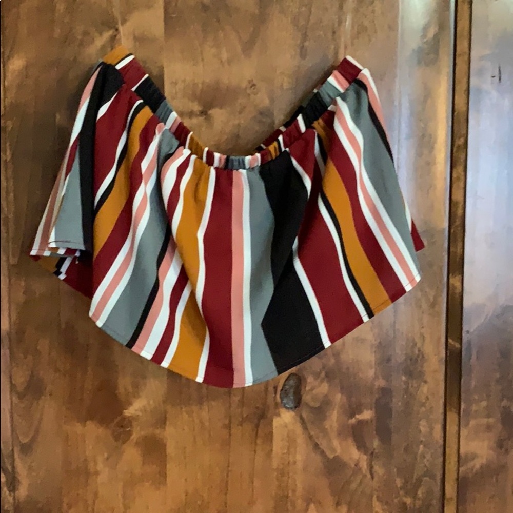 Strapless shirt